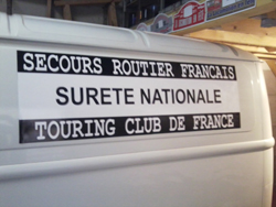 Estafette secours routier